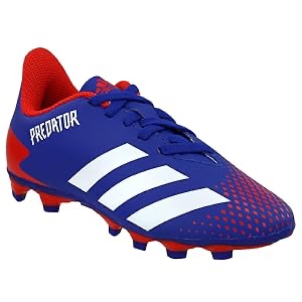 Adidas Predator Cleats - Blue, Red, and White